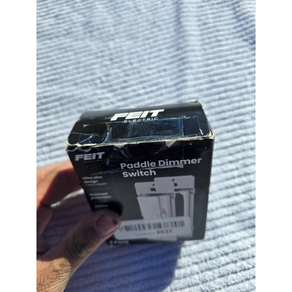 Feit Electric Paddle Dimmer Switch Single Pole or 3 Way Toggle, 2 Pk. L - Picture 3 of 4